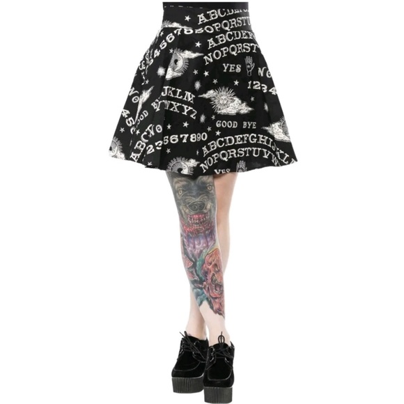 Retrolicious Dresses & Skirts - NWOT Ouija spirit board Folter skater skirt glow in the dark 2X plus size